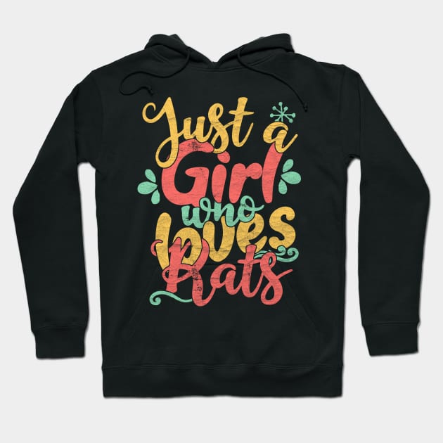 Just A Girl Who Loves Rats product Hoodie by theodoros20
